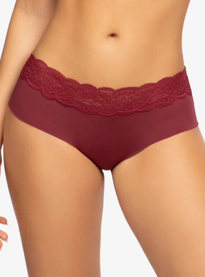 Panty cachetero rojo en microfibra