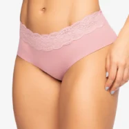 Panty cachetero rosa en microfibra