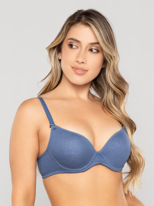 Brasier media copa unicolor en algodón Ref. 403
