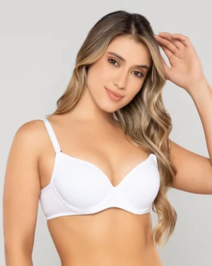 Brasier media copa unicolor en algodón Ref. 403