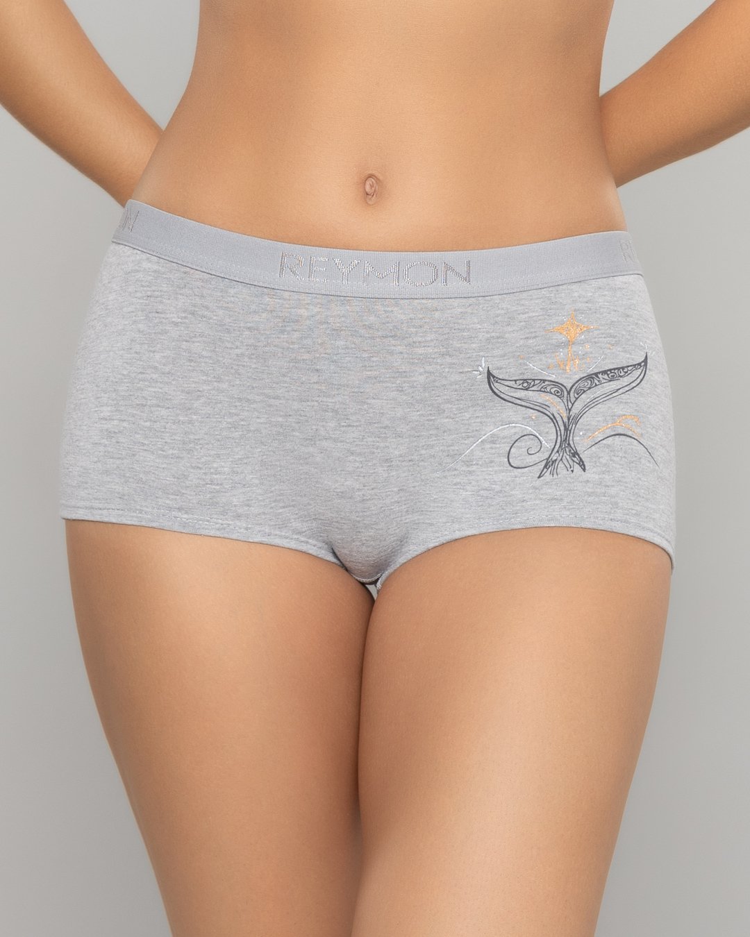 Bóxer tiro alto en algodón estampado Ref. 8010 - Image 8