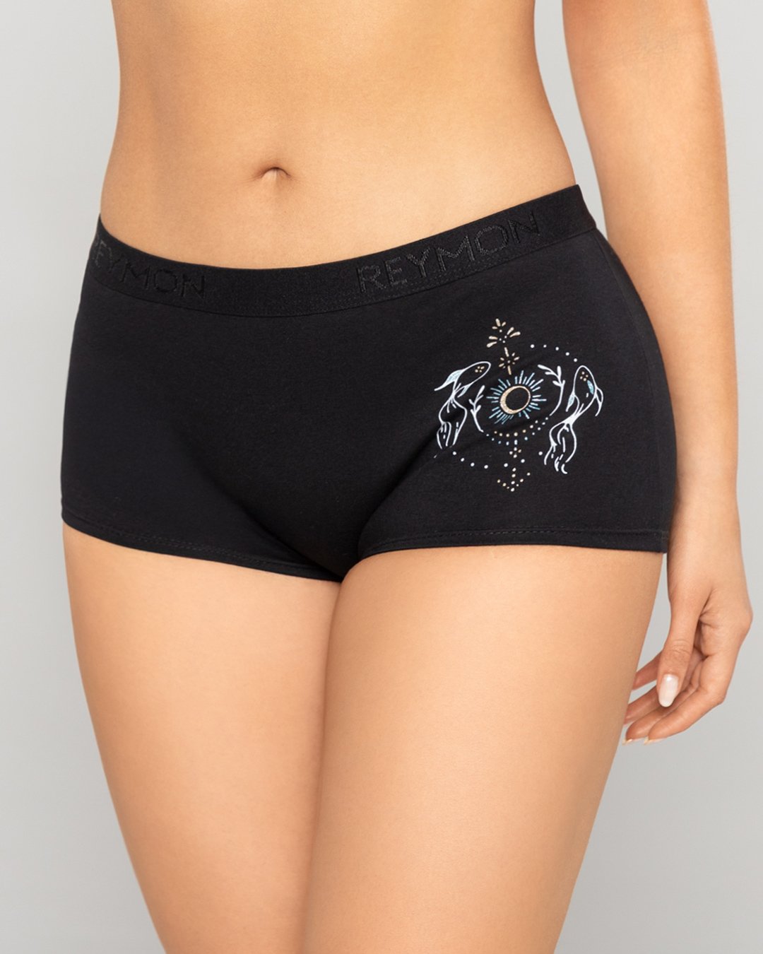 Bóxer tiro alto en algodón estampado Ref. 8010 - Image 5