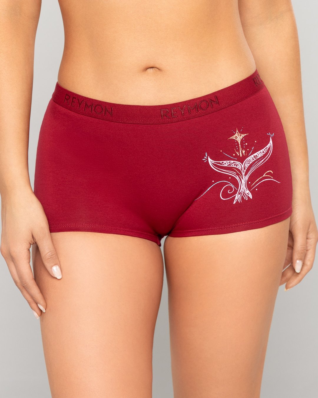 Bóxer tiro alto en algodón estampado Ref. 8010 - Image 4