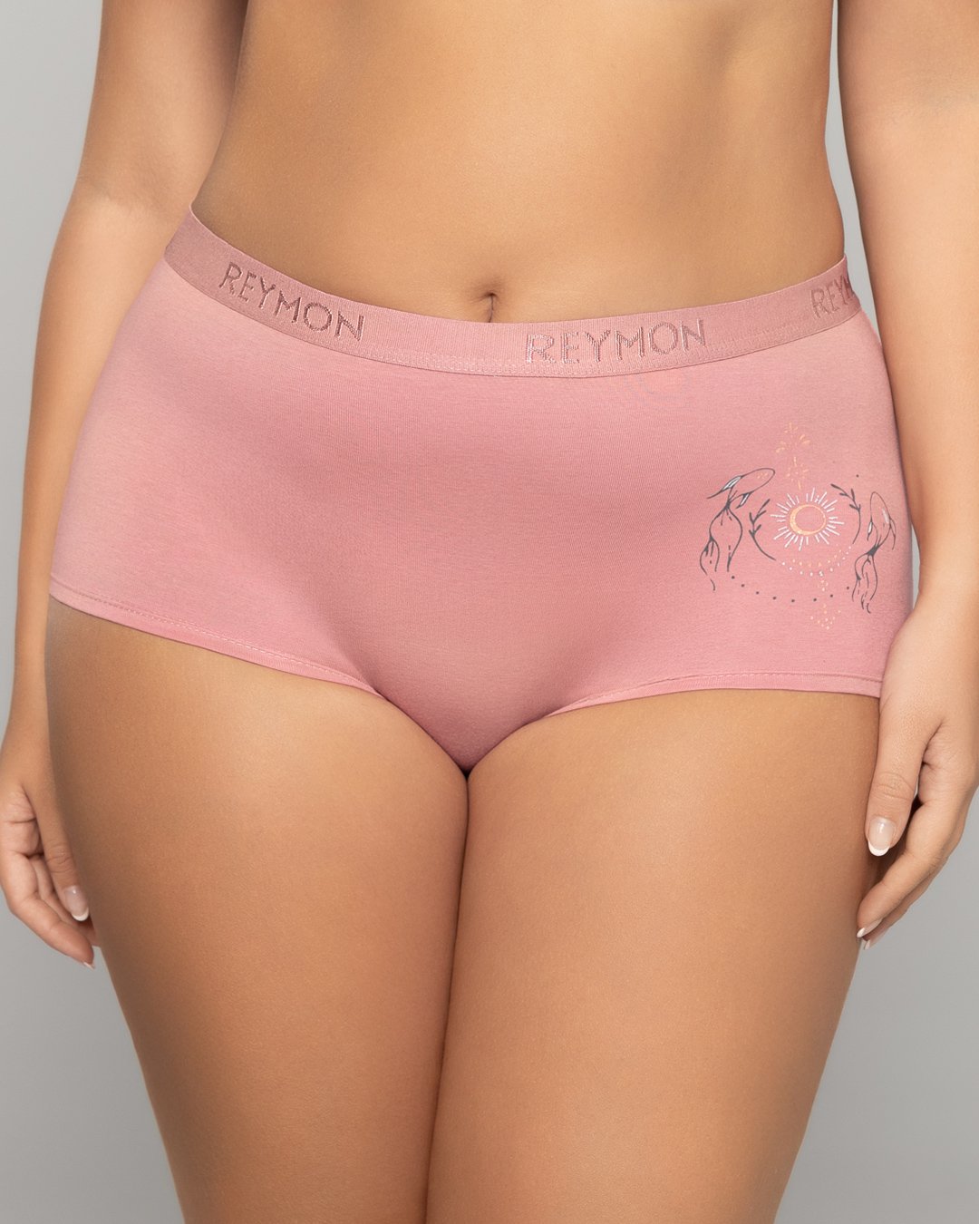 Bóxer tiro alto en algodón estampado Ref. 8010 - Image 3