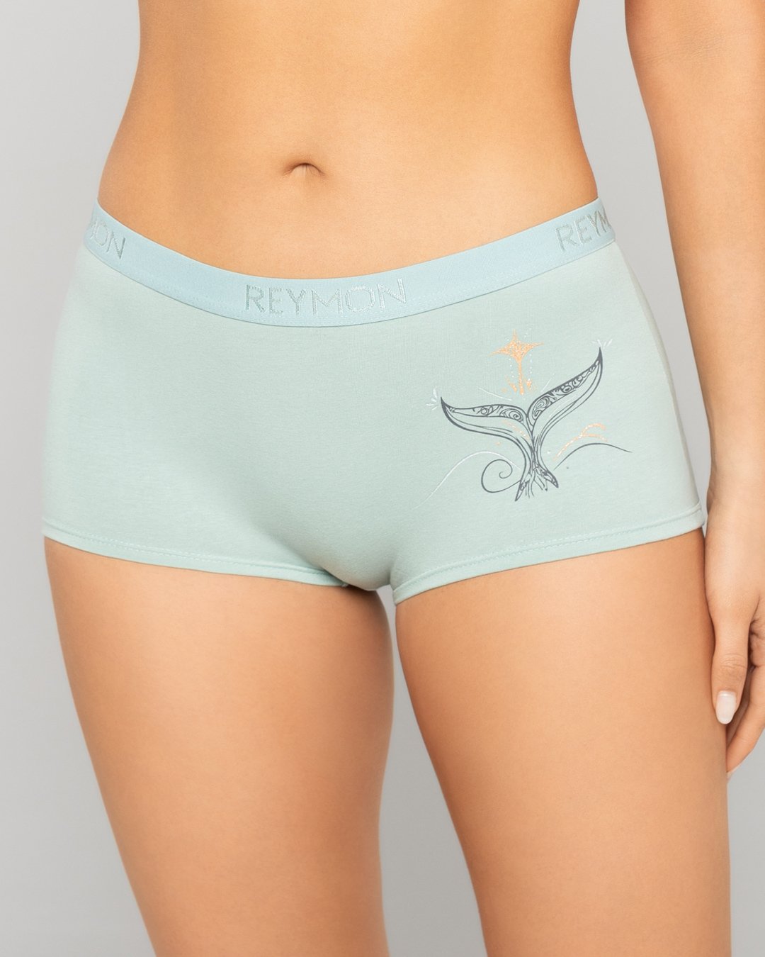 Bóxer tiro alto en algodón estampado Ref. 8010 - Image 2