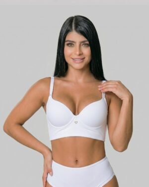 Brasier Kirly Copa Lisa Alto Cubrimiento en Microfibra Ref. 807